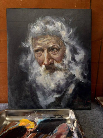 Curated hand-painted portrait from the Paint For Heart gallery