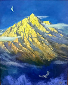 Mountain Under Moonlight | 月夜下的山峰