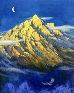 Mountain Under Moonlight