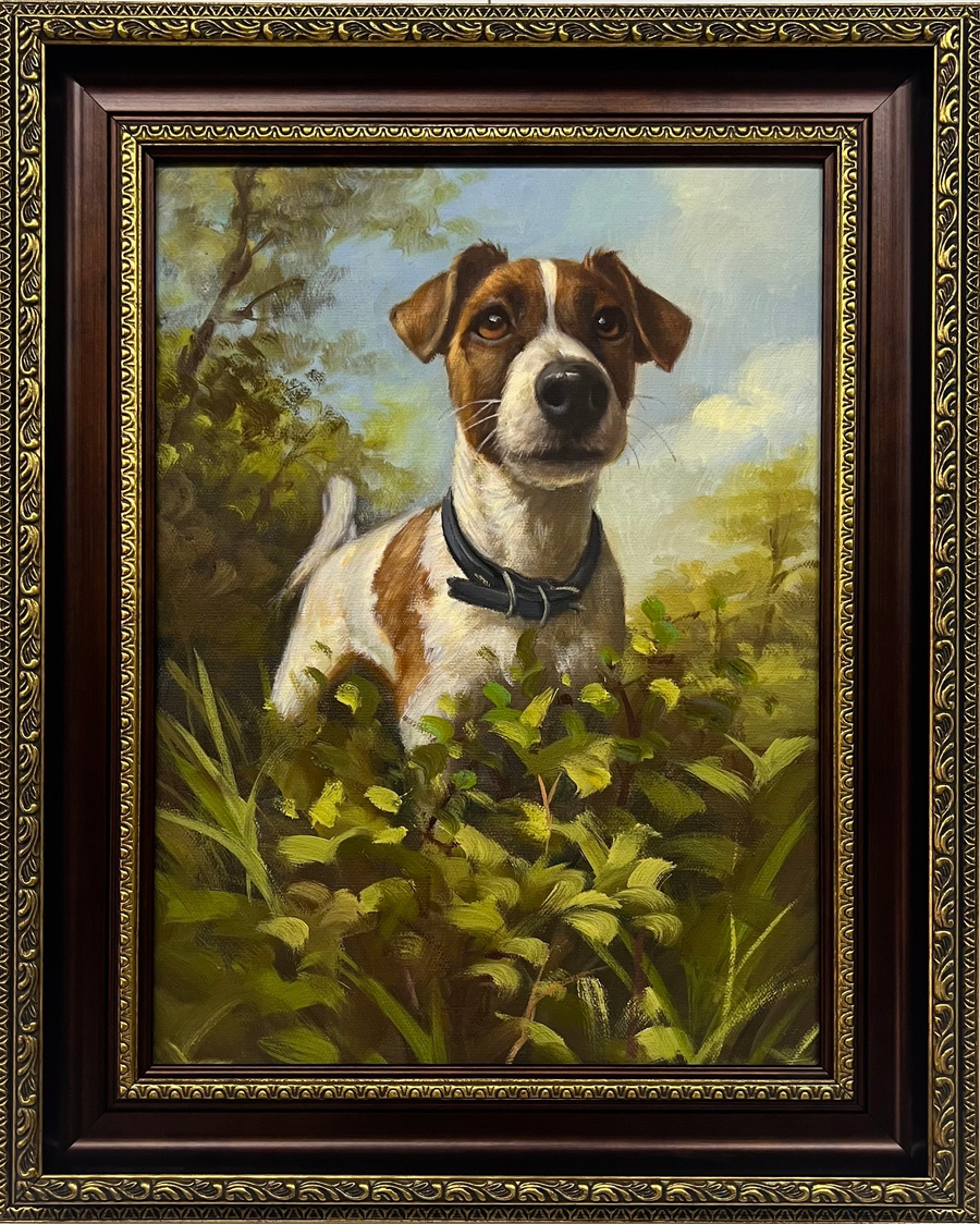 Classical Pet Portrait — Tender Observation