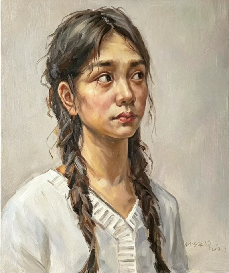 Classical Human Portrait — Dignity & Affection