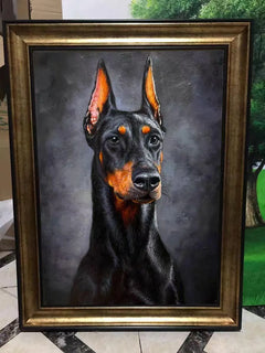A selection of hand-painted portraits from Paint For Heart.