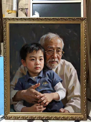 A selection of hand-painted portraits from Paint For Heart.